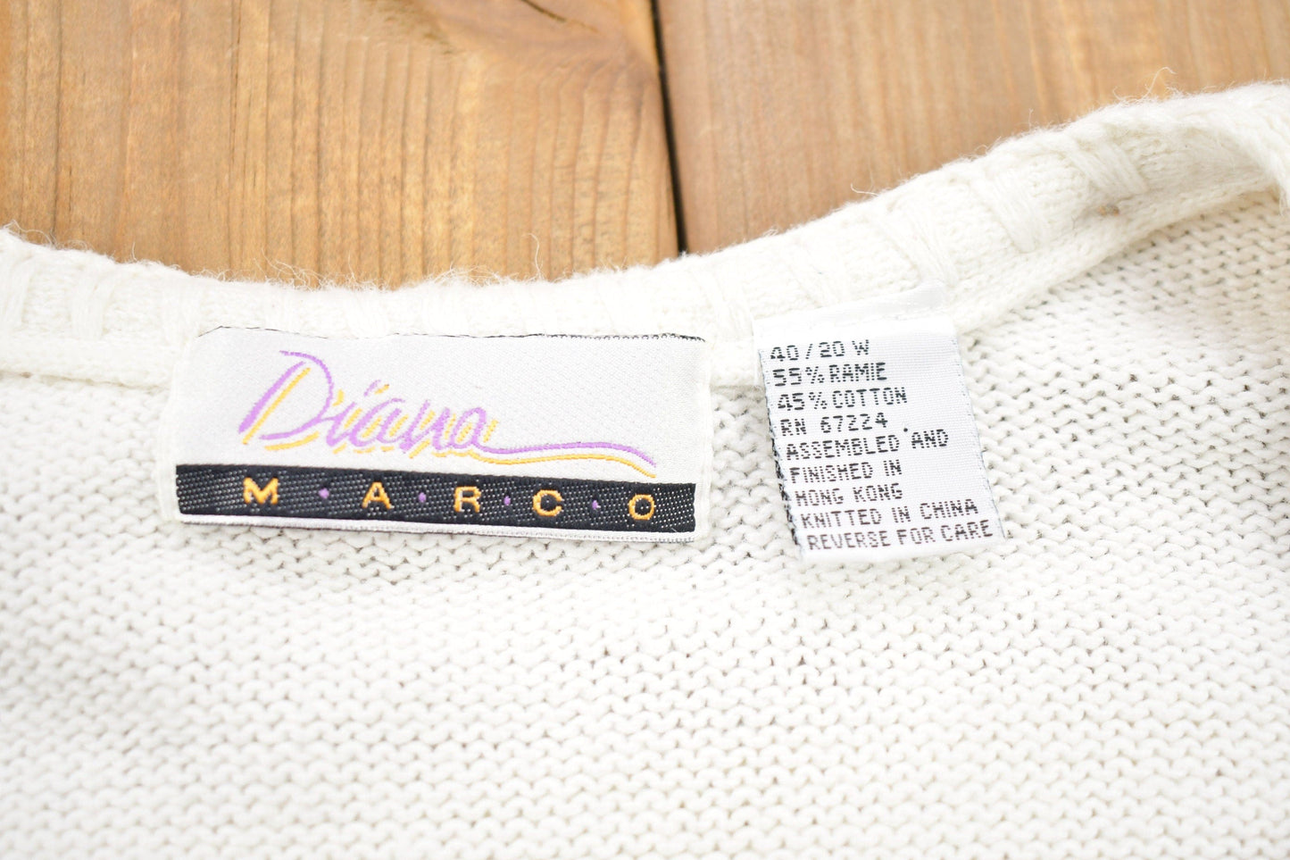 Vintage 1980s Colourful Design Knit Crewneck Sweater Men's Small from propervintagecanada