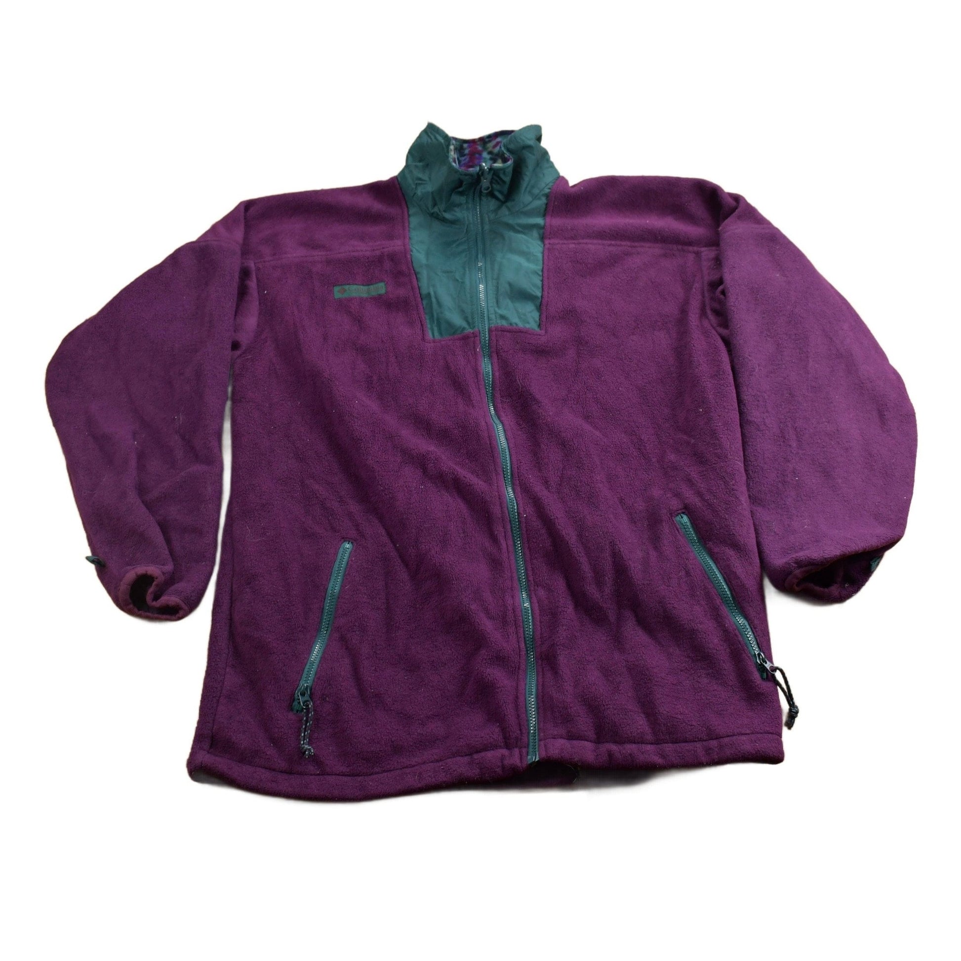 Vintage 1980s Columbia Fleece Zip Up Sweater Women's XL from propervintagecanada