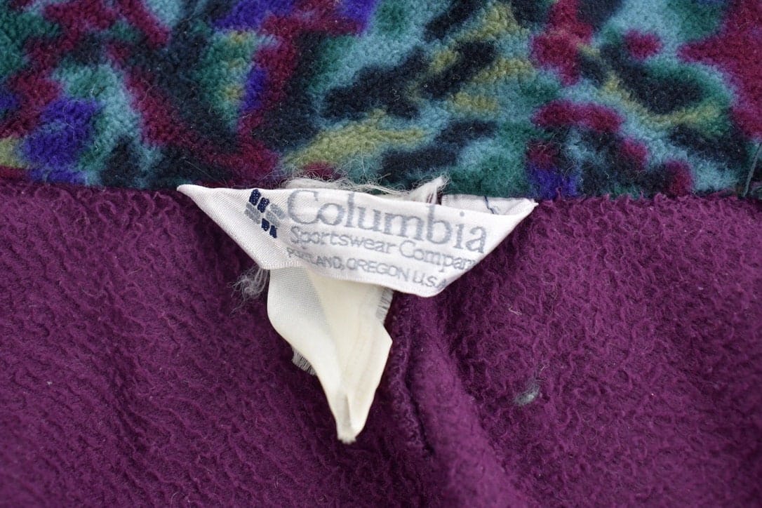 Vintage 1980s Columbia Fleece Zip Up Sweater Women's XL from propervintagecanada