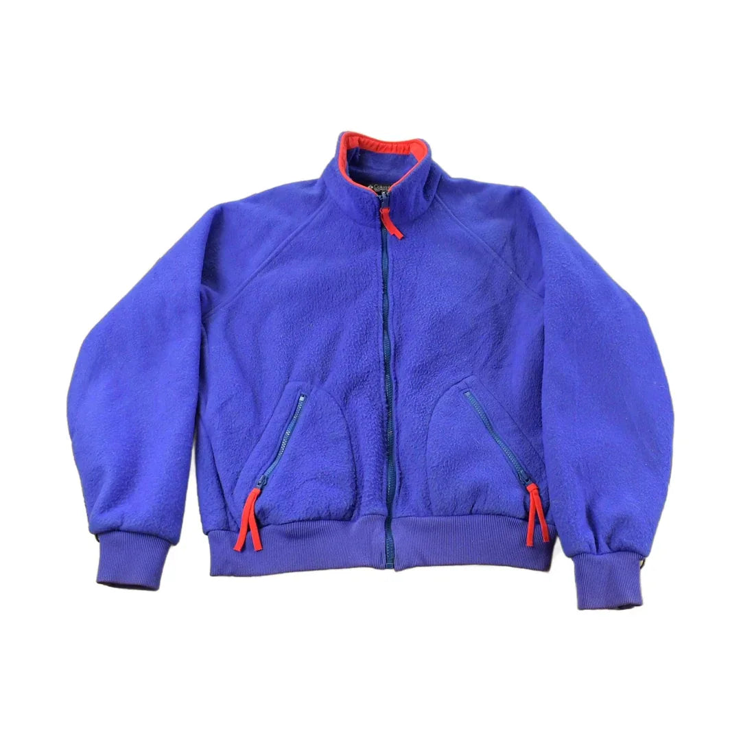 Vintage 1980s Columbia Full Zip Fleece Sweater Men's Large from propervintagecanada