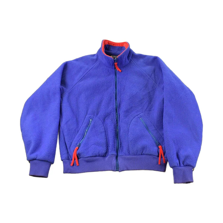 Vintage 1980s Columbia Full Zip Fleece Sweater Men's Large from propervintagecanada