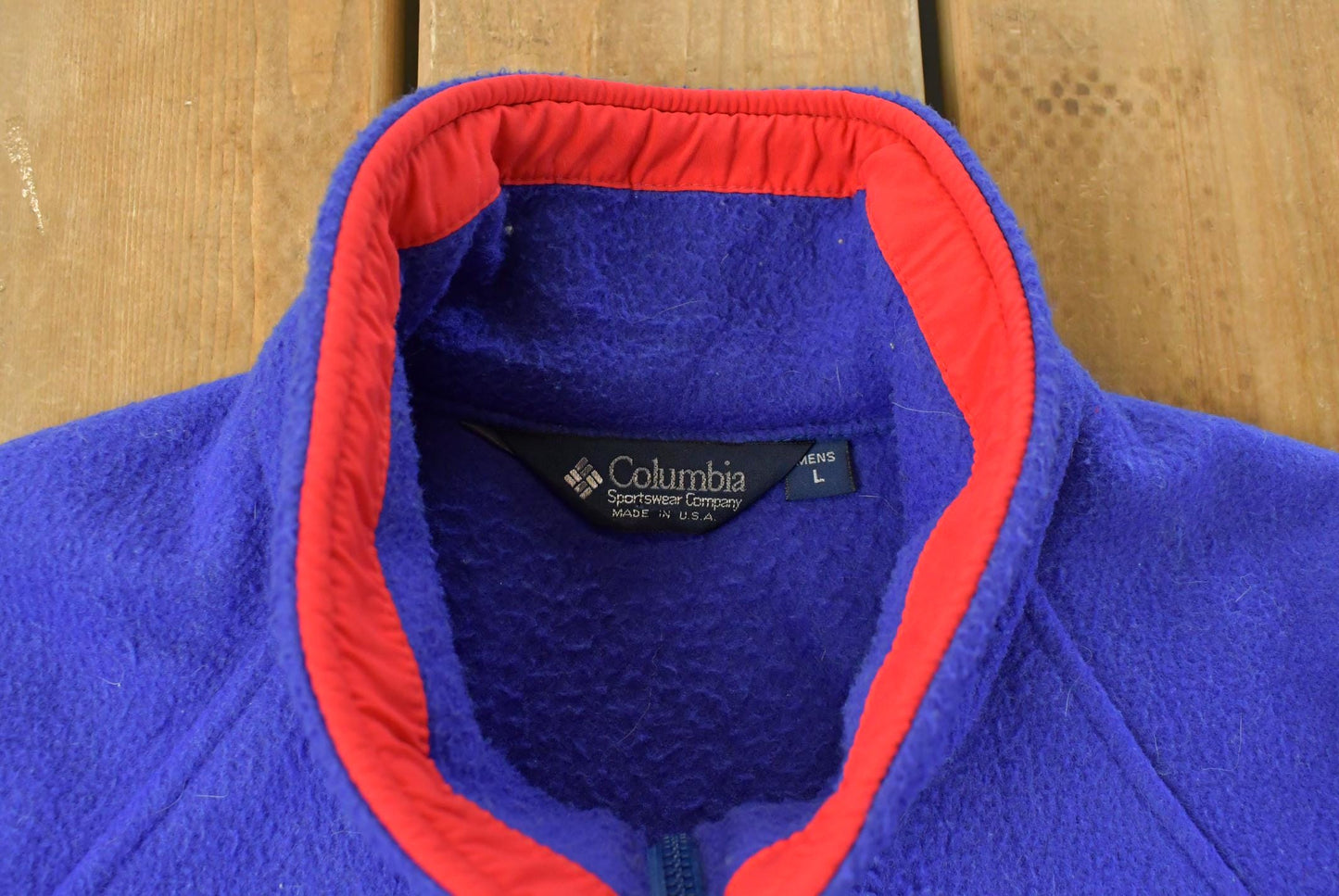 Vintage 1980s Columbia Full Zip Fleece Sweater Men's Large from propervintagecanada