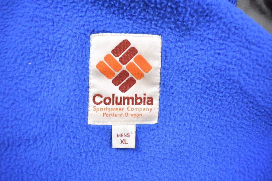 Vintage 1980s Columbia Sportswear Fleece Lined Black Satin Bomber Jacket Men's XL from propervintagecanada