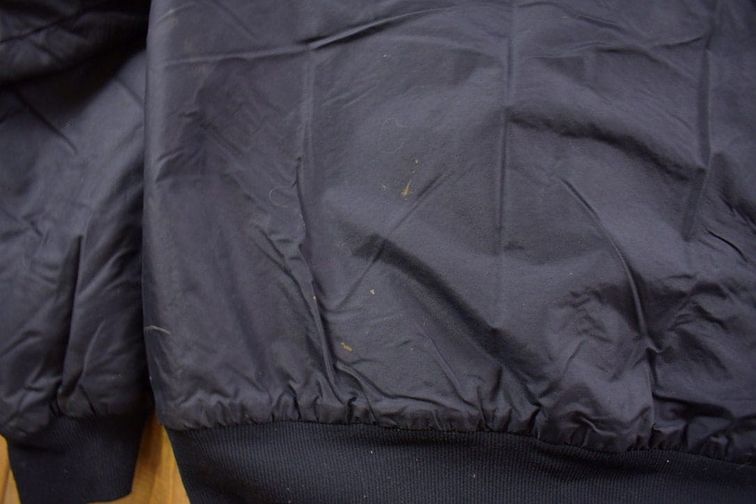 Vintage 1980s Columbia Sportswear Fleece Lined Black Satin Bomber Jacket Men's XL from propervintagecanada
