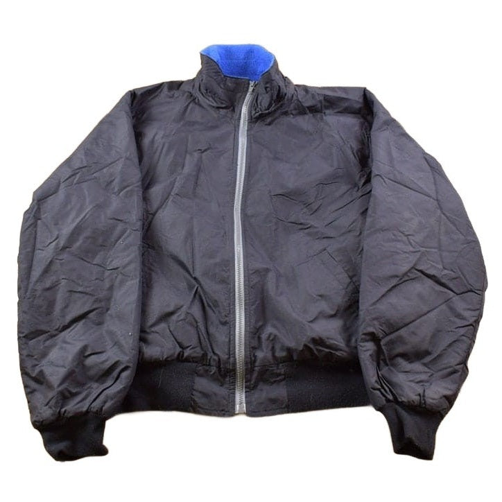 Vintage 1980s Columbia Sportswear Fleece Lined Black Satin Bomber Jacket Men's XL from propervintagecanada