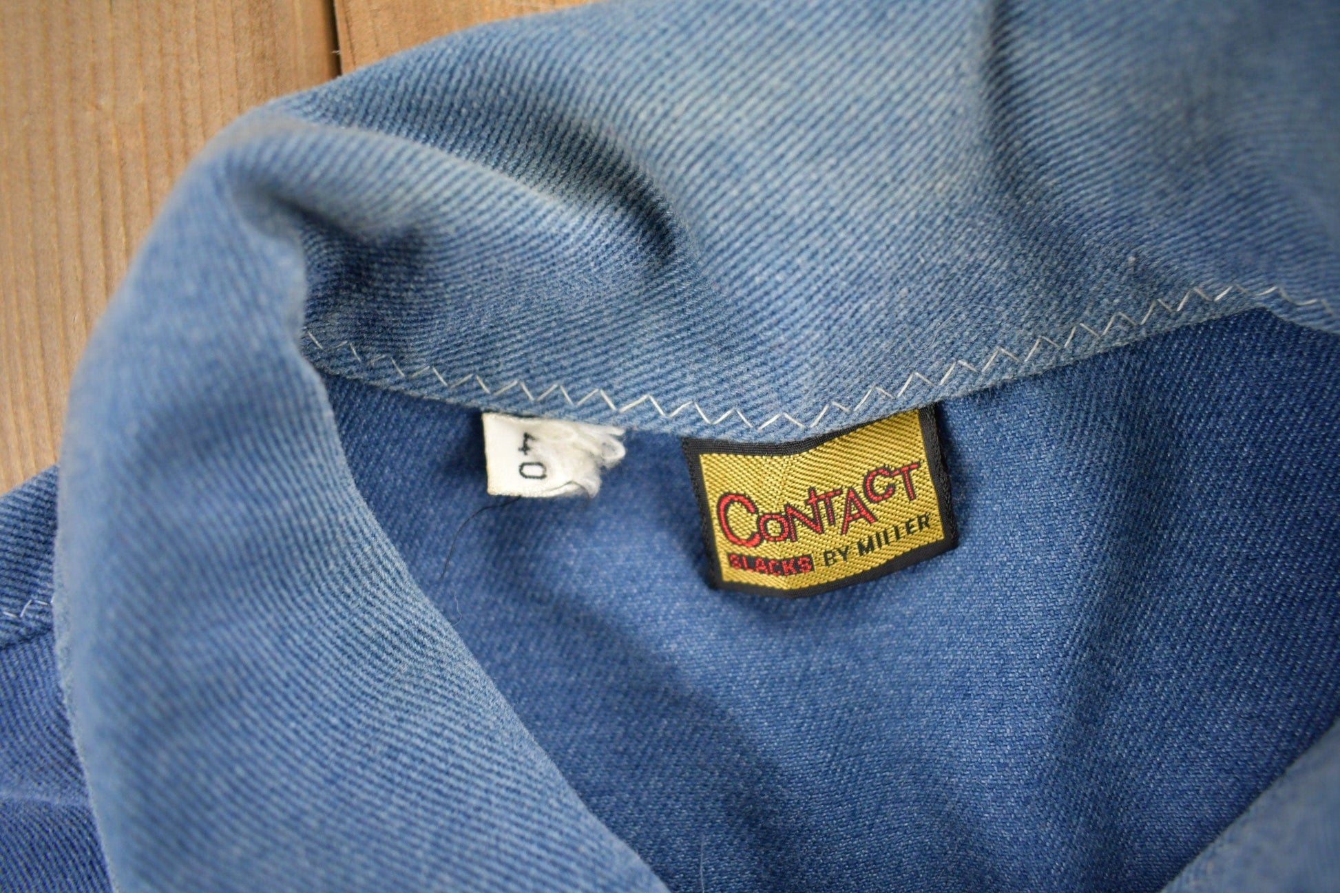 Vintage 1980s Contact Slacks By Miller Western Style Button Up Shirt Men's Medium from propervintagecanada