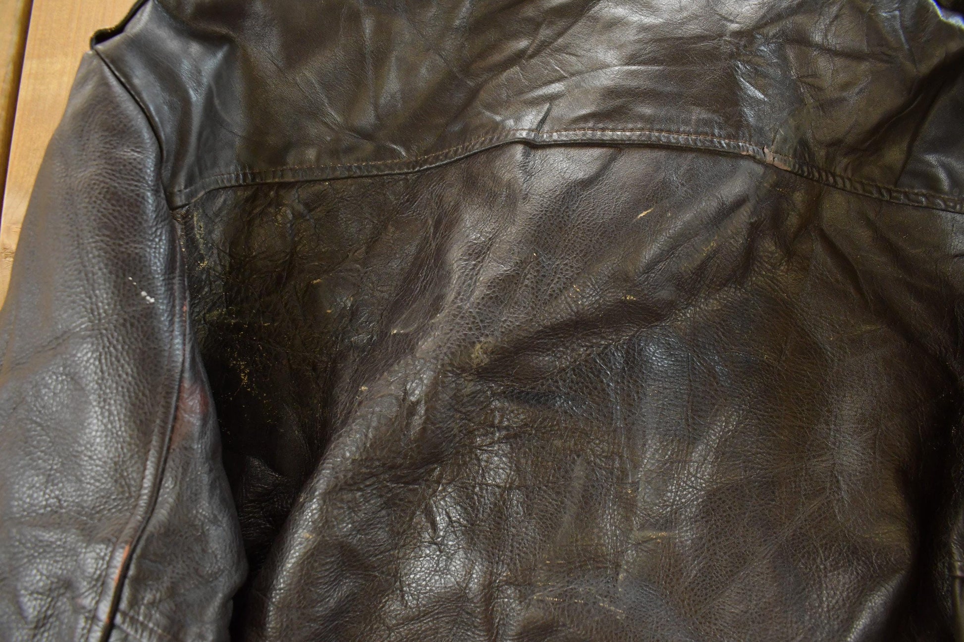 Vintage 1980s Cooper Shearling Fur Lined Leather Bomber Flight Jacket Men's XL from propervintagecanada