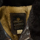 Vintage 1980s Cooper Shearling Fur Lined Leather Bomber Flight Jacket Men's XL from propervintagecanada