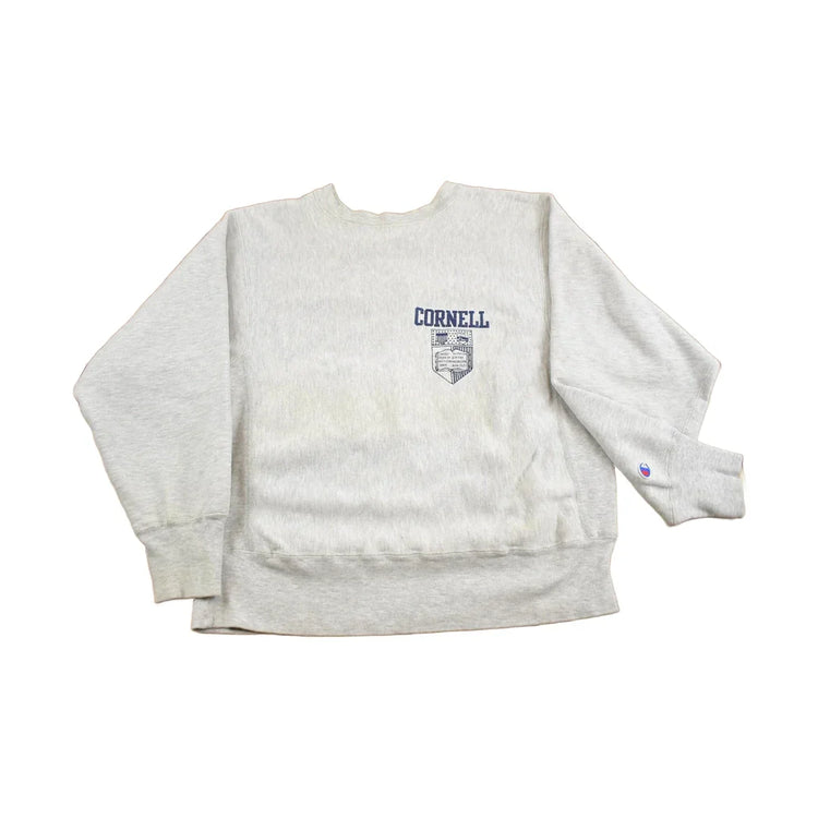 Vintage 1980s Cornell University Champion Reverse Weave Warmup Crewneck from propervintagecanada