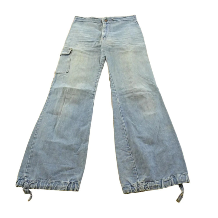 Vintage 1980s Cotler Flare Denim Blue Jeans Men's 28 x 32 from propervintagecanada