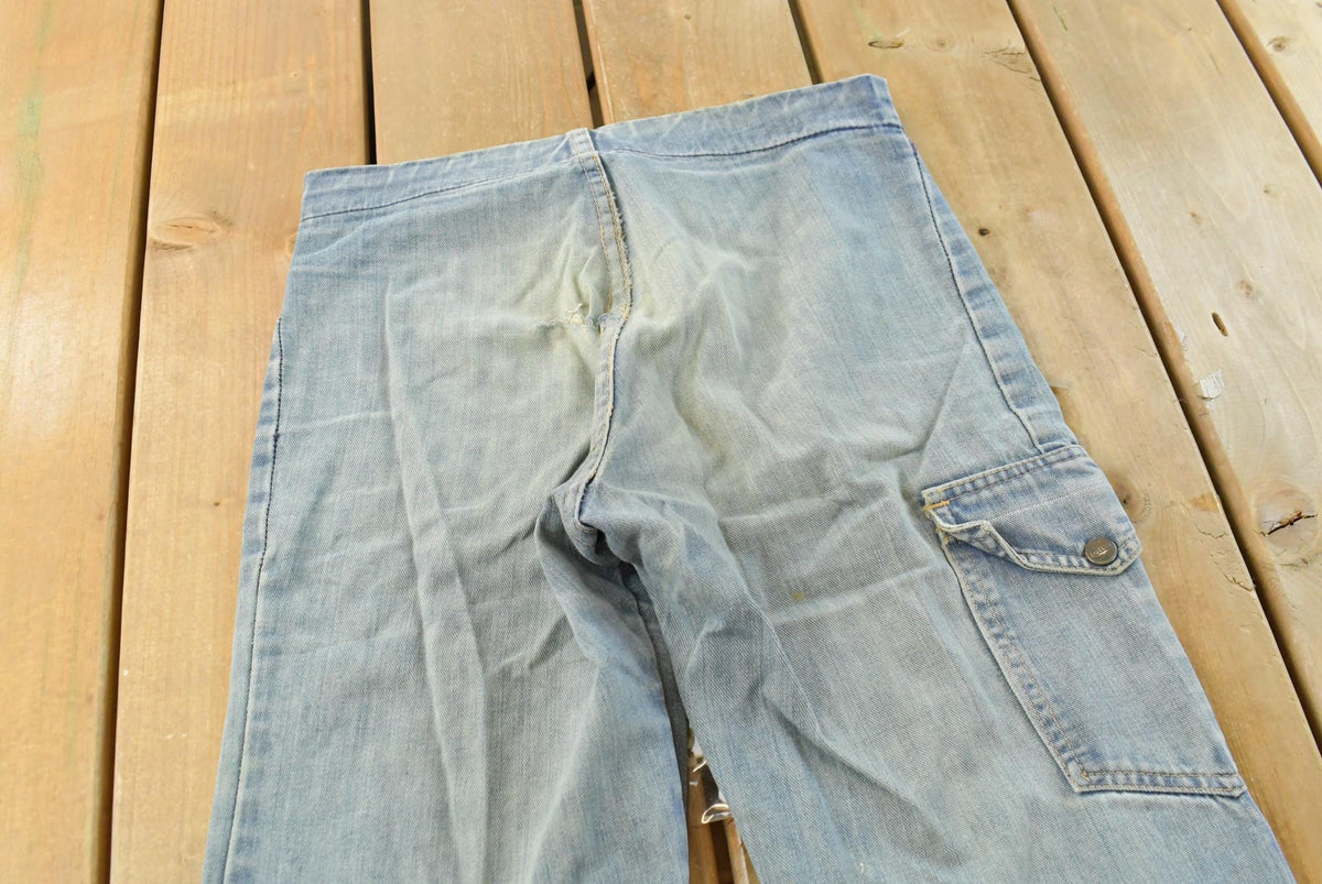 Vintage 1980s Cotler Flare Denim Blue Jeans Men's 28 x 32 from propervintagecanada
