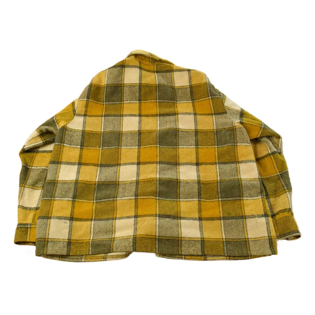 Vintage 1980s CPO Flannel Shirt Jacket Men's XL / Shacket / 80s Plaid Outdoors / Heavyweight from propervintagecanada