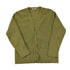 Vintage 1980s Crimplene Olive Cardigan Sweater Mens L from propervintagecanada