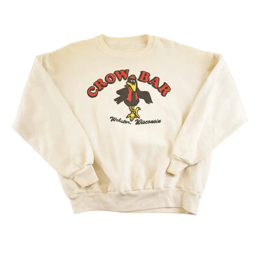 Vintage 1980s Crow Bar Webster Wisconsin Souvenir Crewneck Sweatshirt Mens L from propervintagecanada