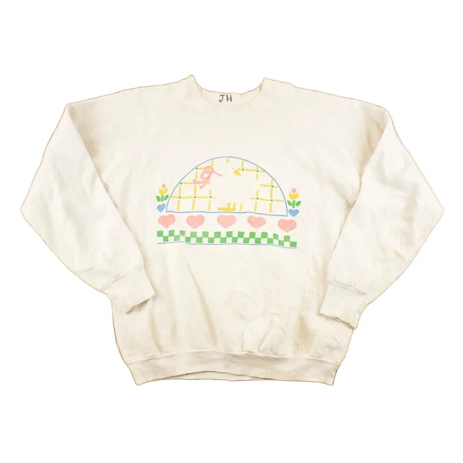 Vintage 1980s Cute Grandma Duck Souvenir Crewneck Sweatshirt Women's M / 80's Tourist Vacation Graphic Sweater from propervintagecanada
