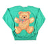 Vintage 1980s Cute Teddy Bear FAB Patch Crewneck Sweater Women&