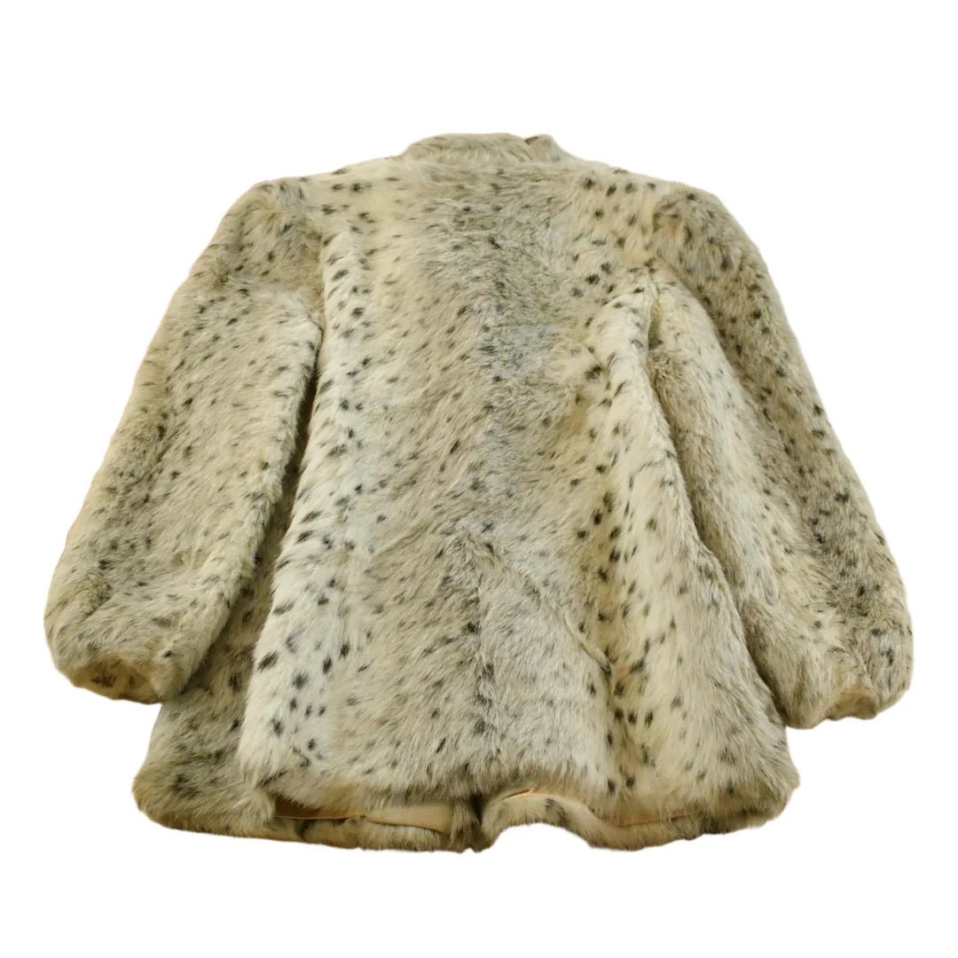 Vintage 1980s D'Esprit Faux Fur Jacket Coat Women's M from propervintagecanada