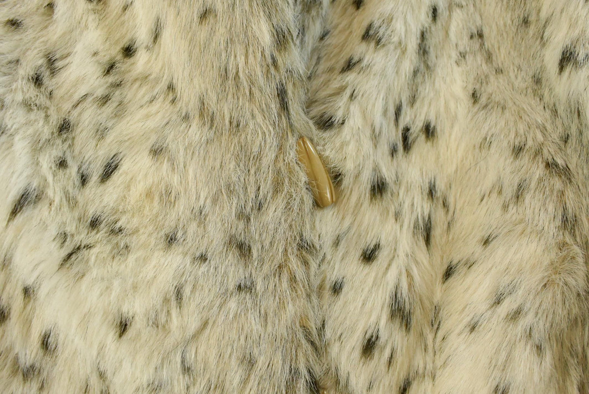 Vintage 1980s D'Esprit Faux Fur Jacket Coat Women's M from propervintagecanada