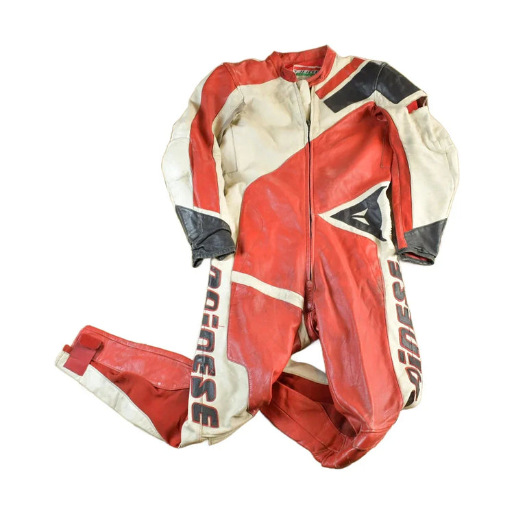 Vintage 1980s Dainese Crono Suit Motorcycle Racing Uniform Coveralls Men's 52 from propervintagecanada