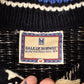 Vintage 1980s Dale Of Norway Heavy Wool Knit Abstract Pattern Crewneck Sweater Mens M from propervintagecanada