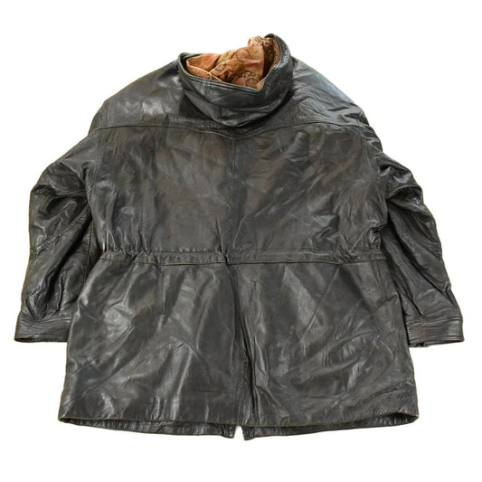 Vintage 1980s Danier Hooded Leather Jacket Men's Large from propervintagecanada