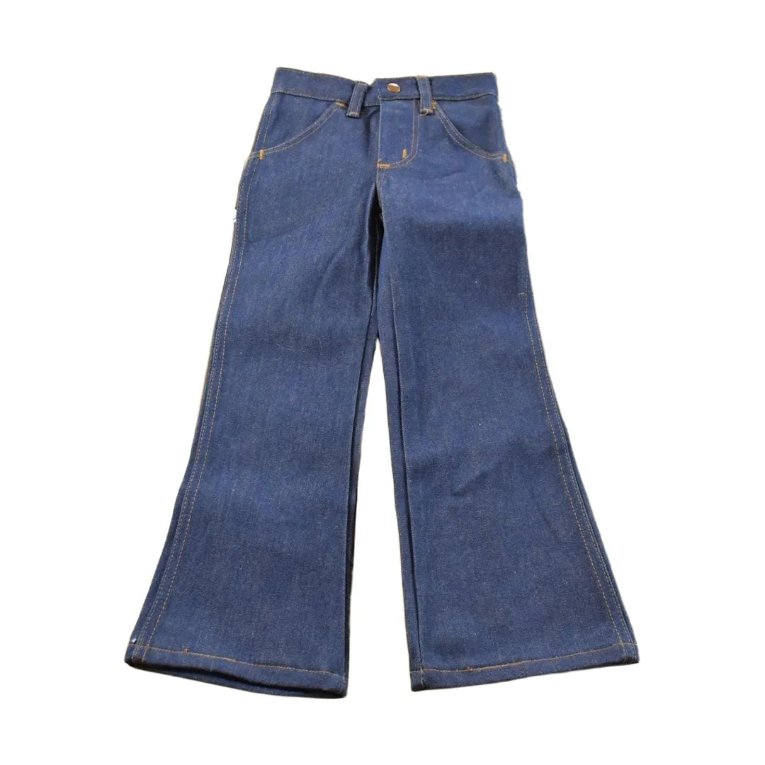 Vintage 1980s Deadstock Maverick Denim Blue Jeans Youth Size 20 x 19 from propervintagecanada