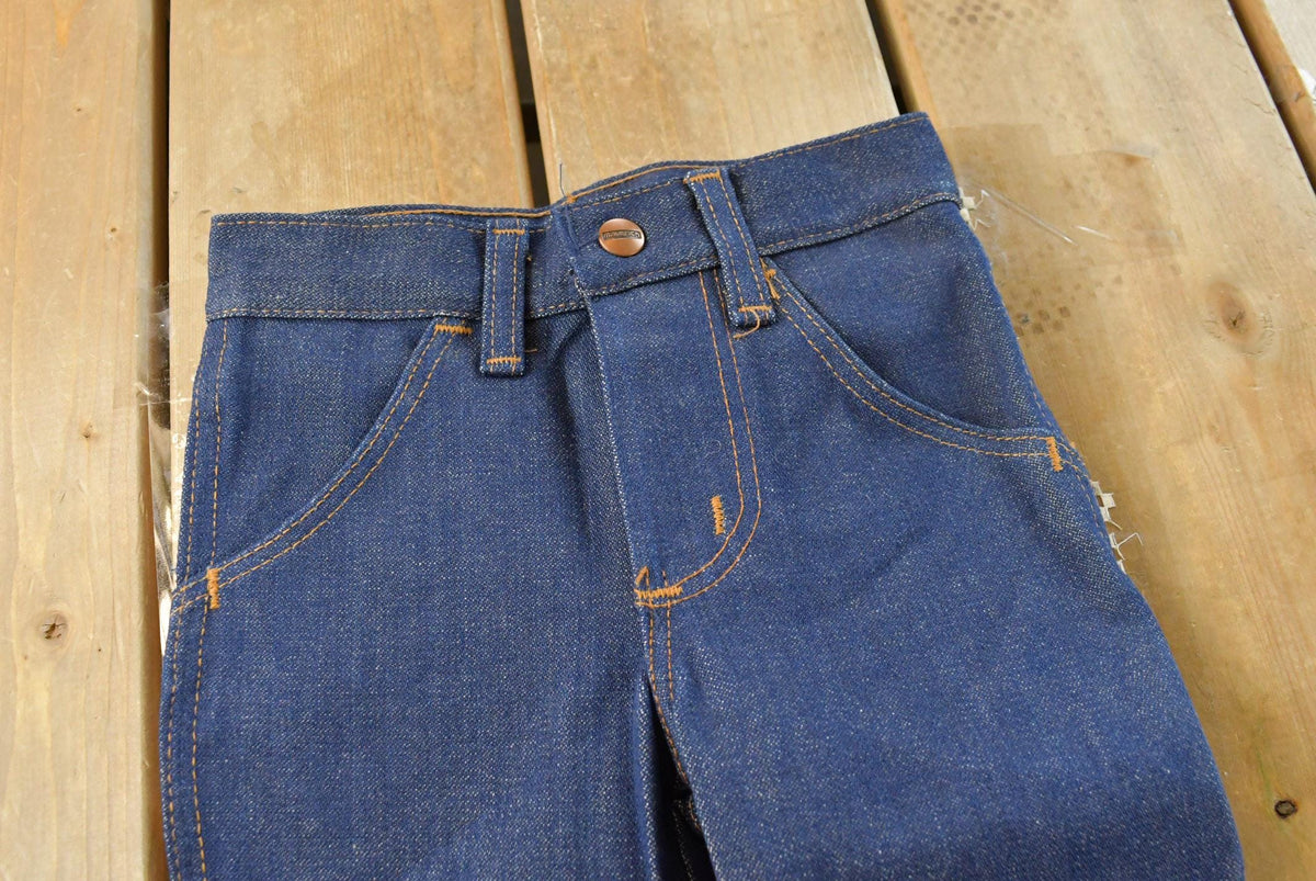 Vintage 1980s Deadstock Maverick Denim Blue Jeans Youth Size 20 x 19 from propervintagecanada