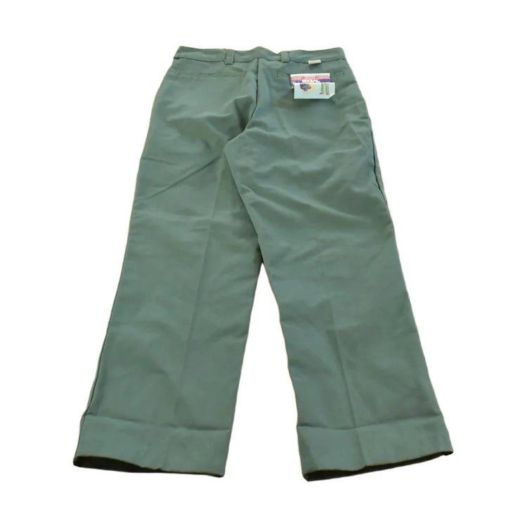 Vintage 1980s Deadstock Sigal Workwear Flannel Lined Pleated Chino Pants Men's 30 x 29 from propervintagecanada