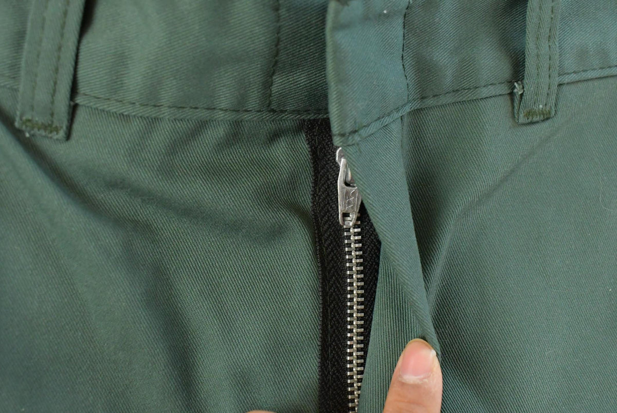 Vintage 1980s Deadstock Sigal Workwear Flannel Lined Pleated Chino Pants Men's 30 x 29 from propervintagecanada