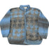 Vintage 1980s Del Mundo Wool Hand Knit Full Zip Sweater Men&