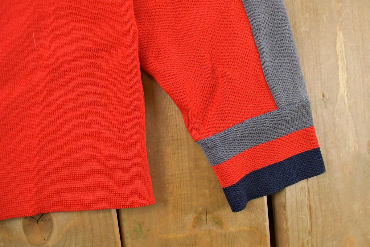 Vintage 1980s Demetre Wool Knit Quarter Zip Sweater Men's Medium from propervintagecanada