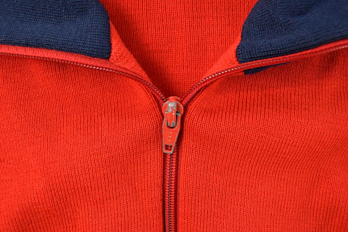 Vintage 1980s Demetre Wool Knit Quarter Zip Sweater Men's Medium from propervintagecanada