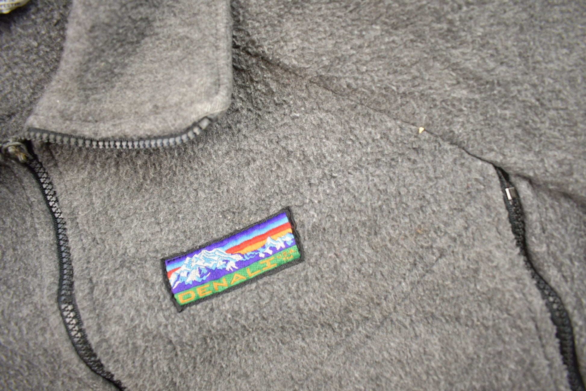 Vintage 1980s Denali Zip Up Polar Fleece Sweater Men's Large from propervintagecanada