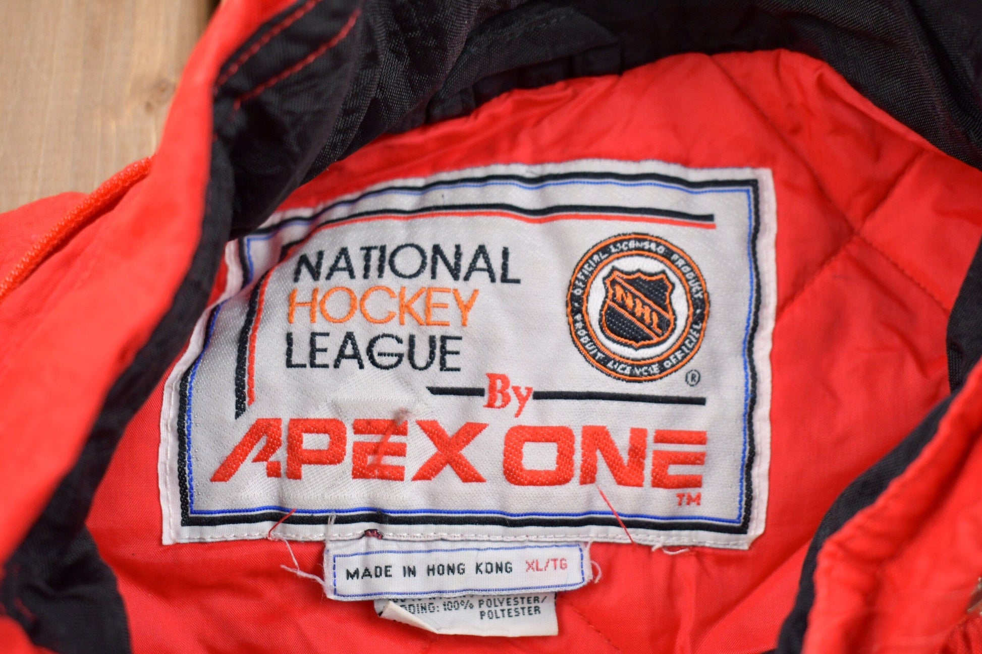 Vintage 1980s Detroit Red Wings NHL Apex One Windbreaker Jacket Men's XL from propervintagecanada