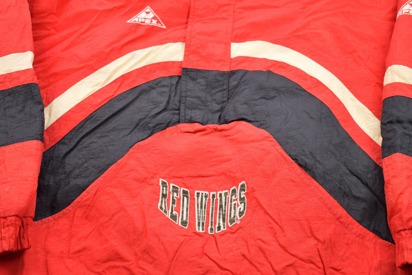 Vintage 1980s Detroit Red Wings NHL Apex One Windbreaker Jacket Men's XL from propervintagecanada