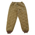 Vintage 1980s Diamond Quilted Brown Puffer Pants Men&