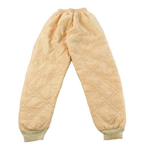 Vintage 1980s Diamond Quilted Brown Puffer Pants Women's 20 x 27.5 from propervintagecanada