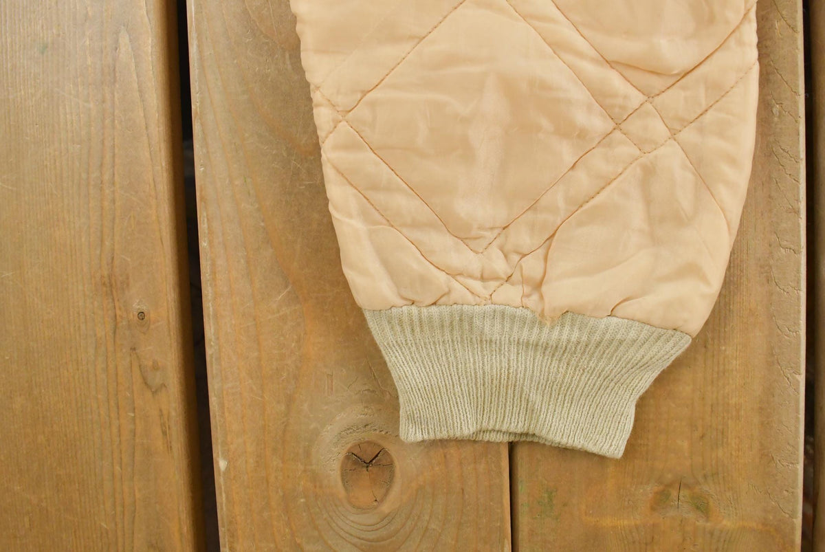 Vintage 1980s Diamond Quilted Brown Puffer Pants Women's 20 x 27.5 from propervintagecanada