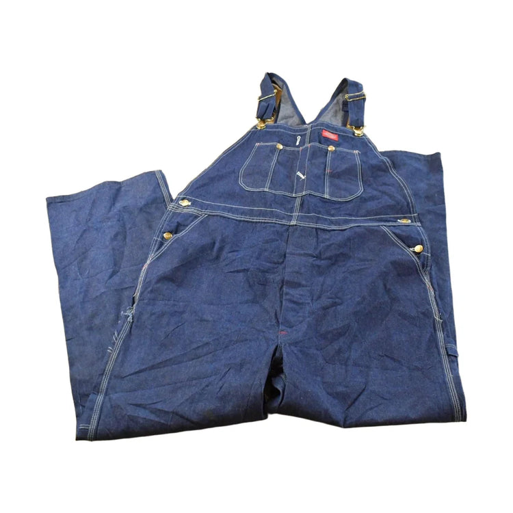 Vintage 1980s Dickies Denim Jean Overalls Men's 40 x 32 from propervintagecanada