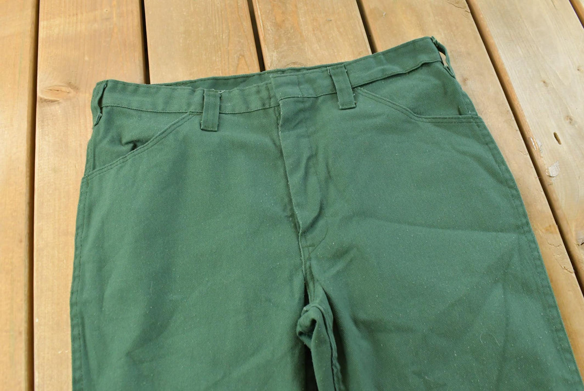 Vintage 1980s Dickies Green Workwear Chino Pants Men's 33 x 29.5 from propervintagecanada