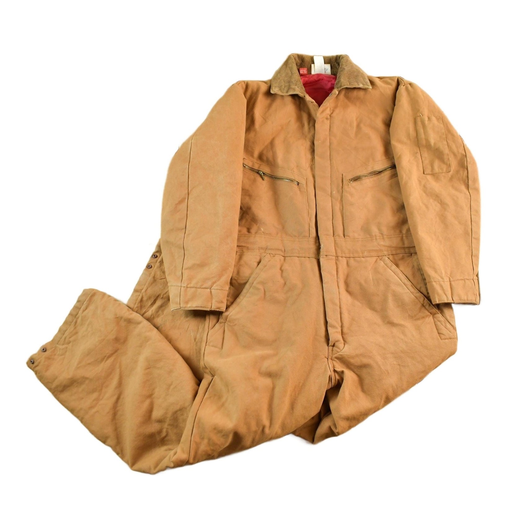 Vintage 1980s Dickies Quilt Lined Duck Insulated Coverall Jumpsuit Men's Medium from propervintagecanada