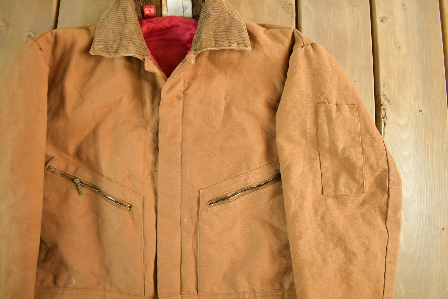 Vintage 1980s Dickies Quilt Lined Duck Insulated Coverall Jumpsuit Men's Medium