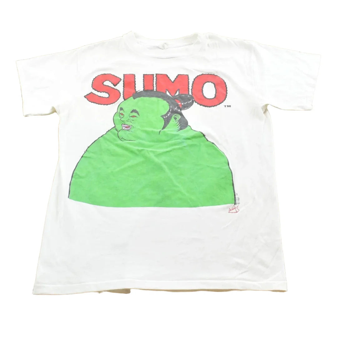 Vintage 1980s Dimitris Skate Shop Sumo T-Shirt Mens M from propervintagecanada