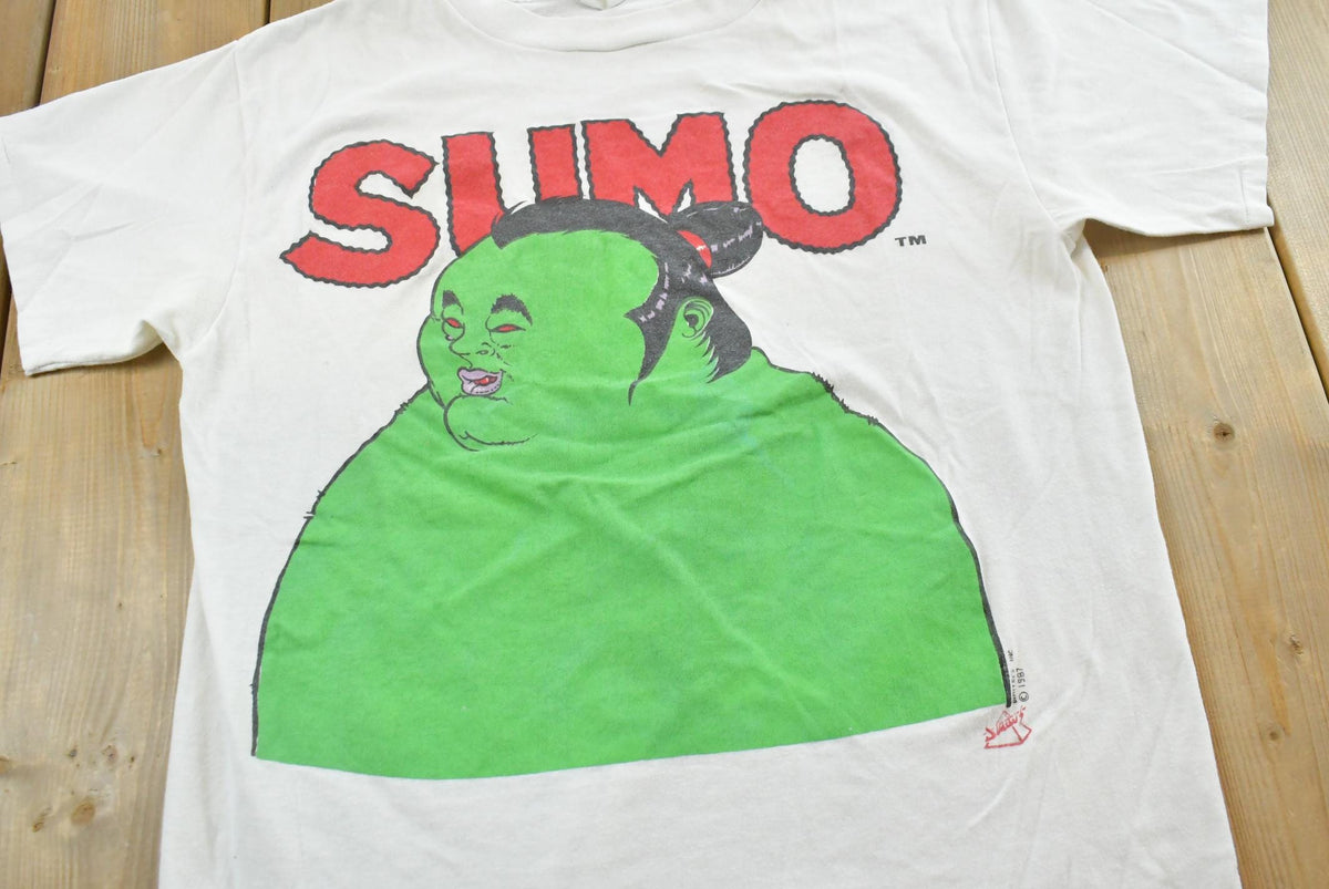 Vintage 1980s Dimitris Skate Shop Sumo T-Shirt Mens M from propervintagecanada
