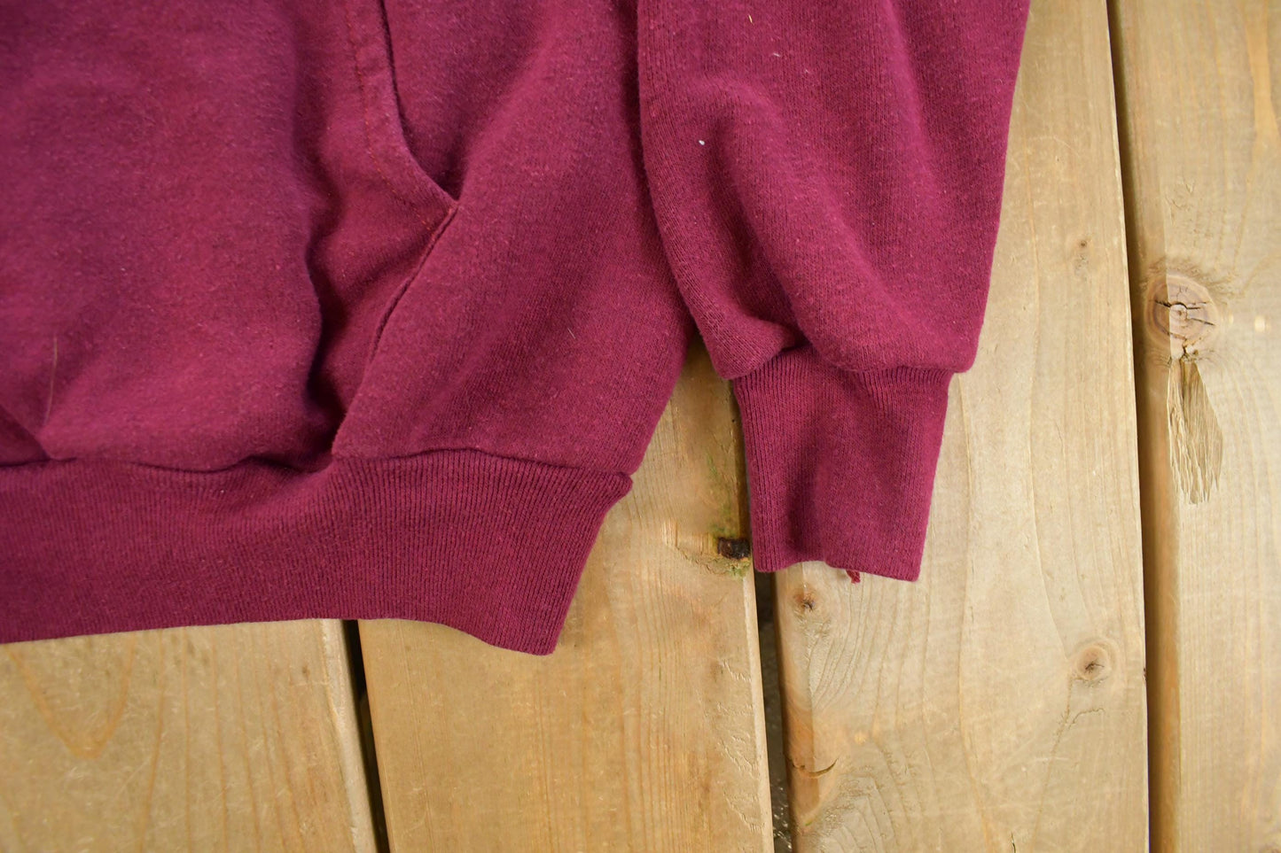 Vintage 1980s Discus Athletic Blank Hoodie Sweatshirt Men's XS from propervintagecanada