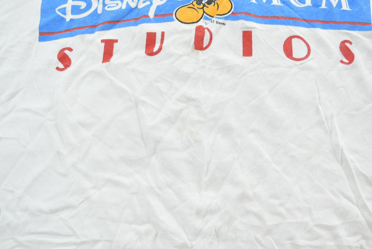 Vintage 1980s Disney MGM Studios Mickey Mouse Graphic T-Shirt Men's Medium from propervintagecanada