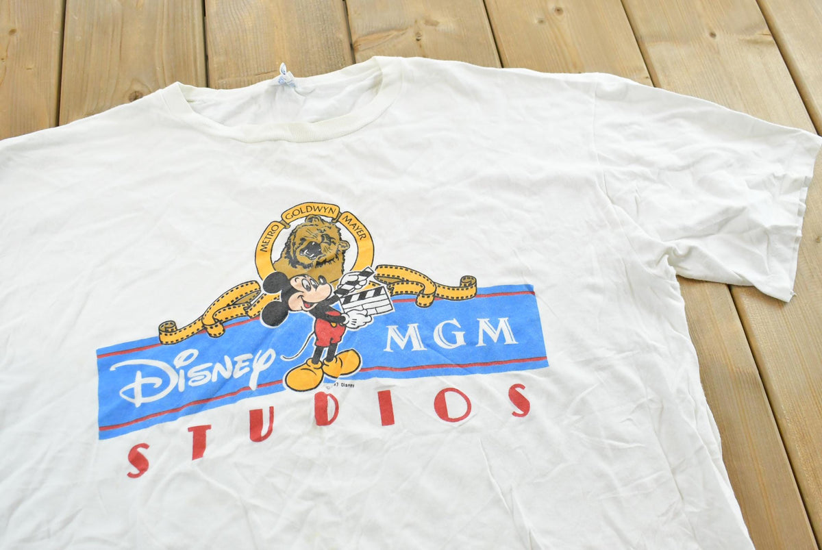 Vintage 1980s Disney MGM Studios Mickey Mouse Graphic T-Shirt Men's Medium from propervintagecanada