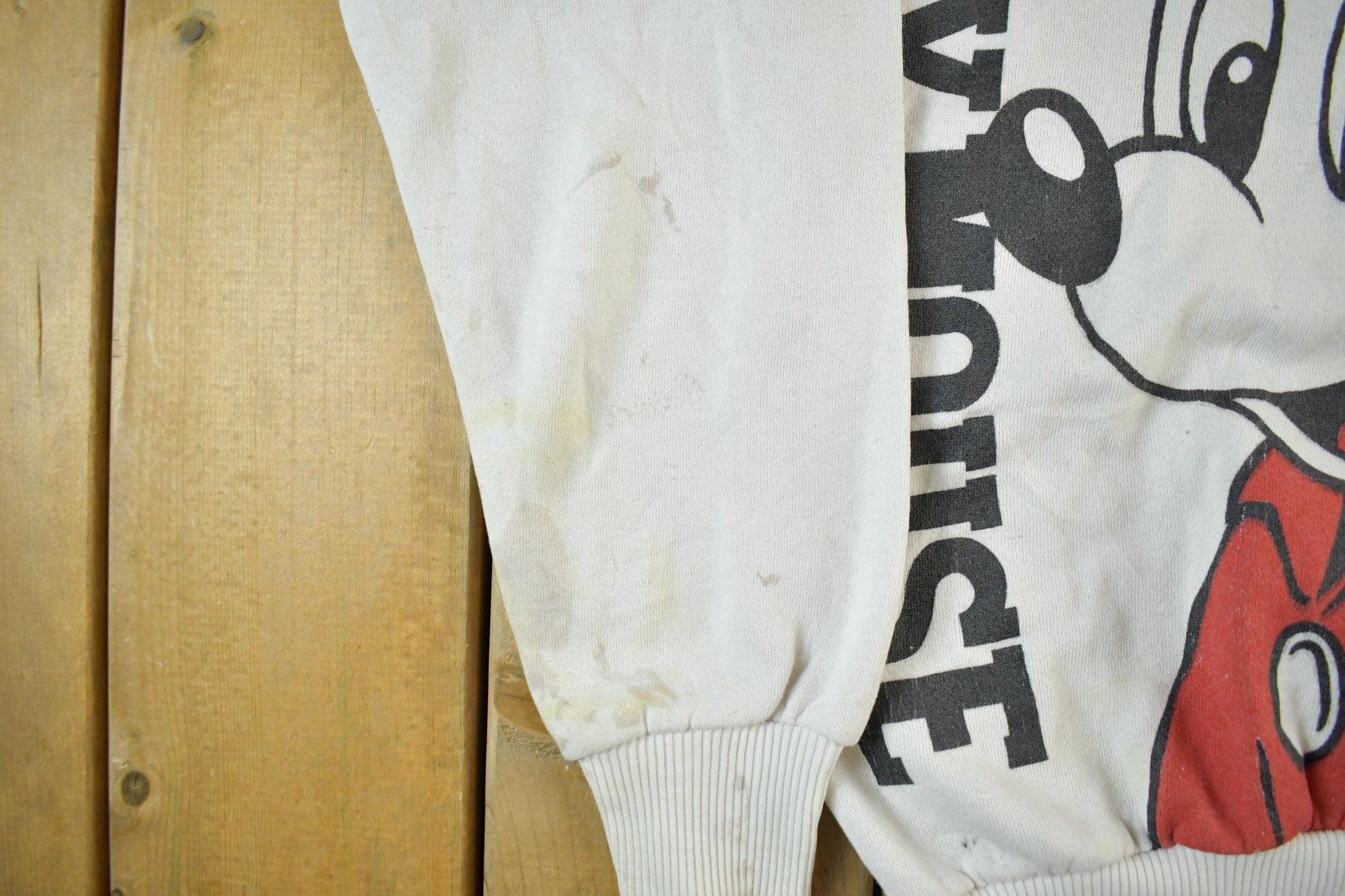 Vintage 1980s Disney Mickey Mouse Crewneck Sweatshirt Men's Small from propervintagecanada
