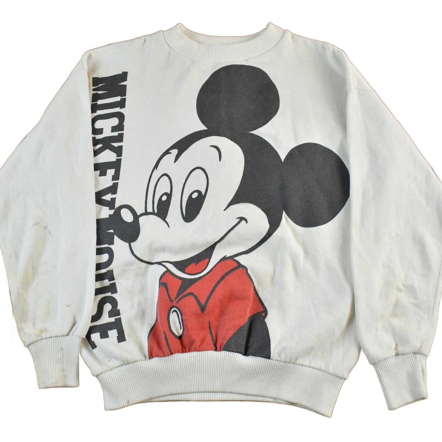 Vintage 1980s Disney Mickey Mouse Crewneck Sweatshirt Men's Small