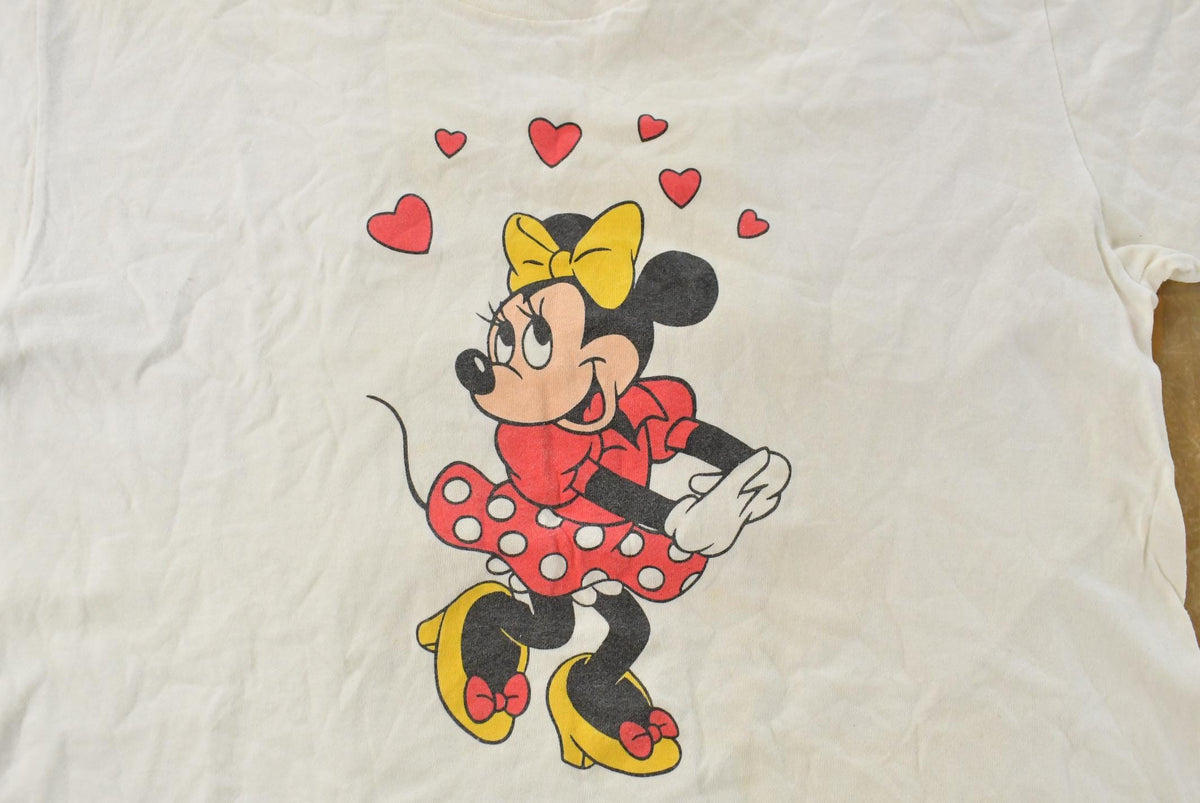 Vintage 1980s Disney Minnie Mouse Graphic T-Shirt Men's Large from propervintagecanada
